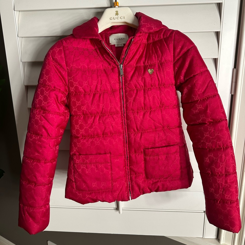 Authentic Gucci girls puffer jacket